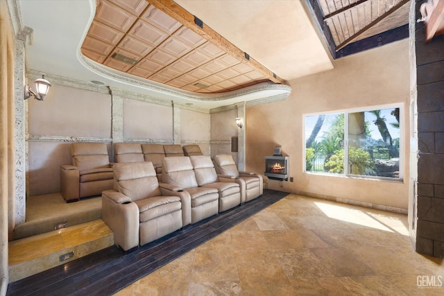 4905 Islands Dr, Bakersfield, CA 93312 - cinema room featuring an ornate ceiling