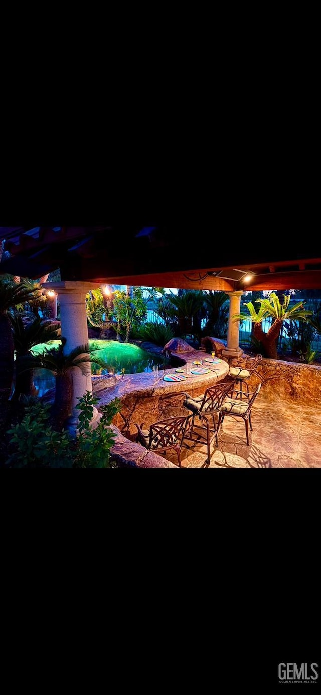 4905 Islands Dr, Bakersfield, CA 93312 - view of patio at night
