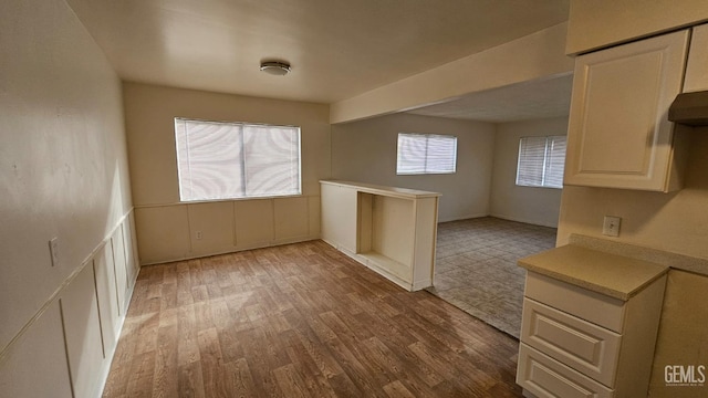 empty room with light wood-style floors