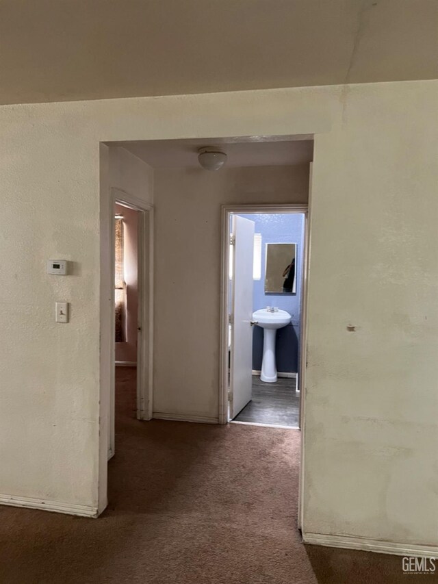 bathroom featuring sink and toilet