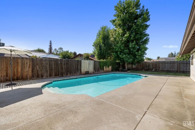 2700 Hoad Ln, Bakersfield, CA 93309 - view of swimming pool with a patio and a fenced backyard
