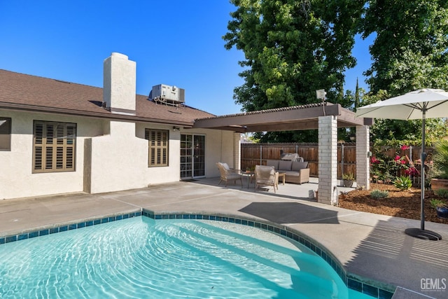 2700 Hoad Ln, Bakersfield, CA 93309 - view of swimming pool featuring outdoor lounge area and a patio area
