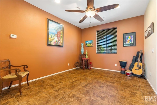 16018 La Strada Ct, Bakersfield, CA 93314 - unfurnished room featuring a ceiling fan and baseboards