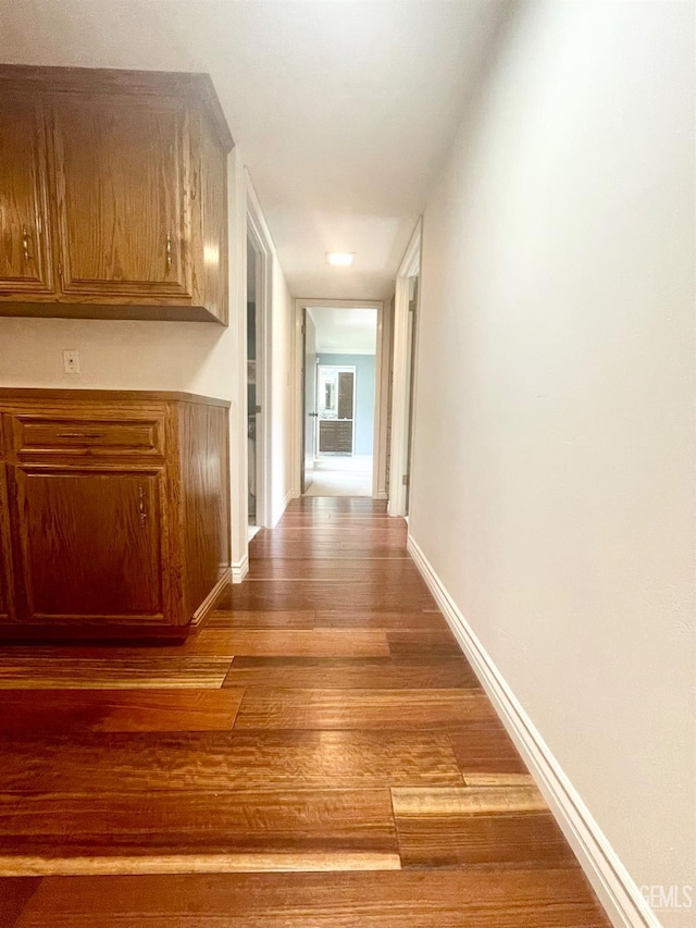 2204 Tilden Way, Bakersfield, CA 93309 - hallway featuring wood finished floors and baseboards