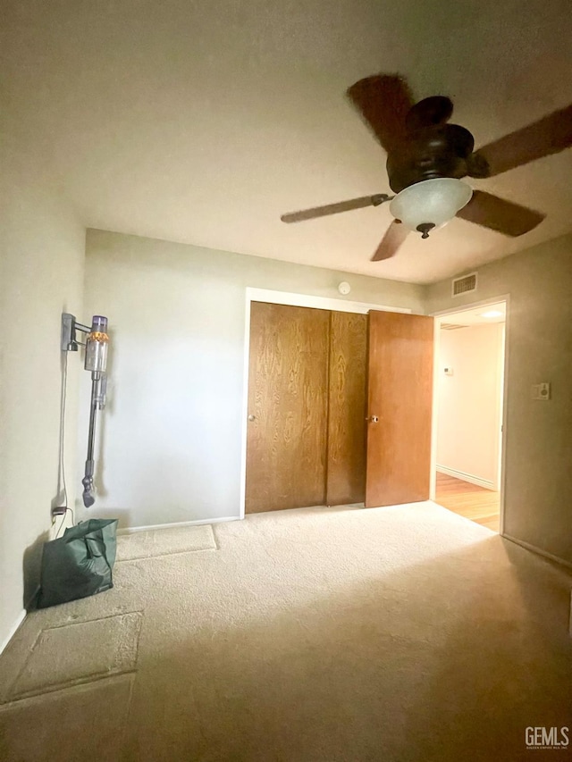 2204 Tilden Way, Bakersfield, CA 93309 - unfurnished bedroom with carpet floors, a ceiling fan, and baseboards