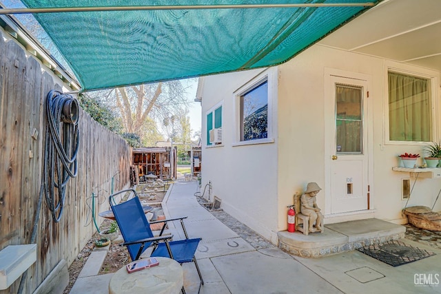 view of patio / terrace featuring a fenced backyard