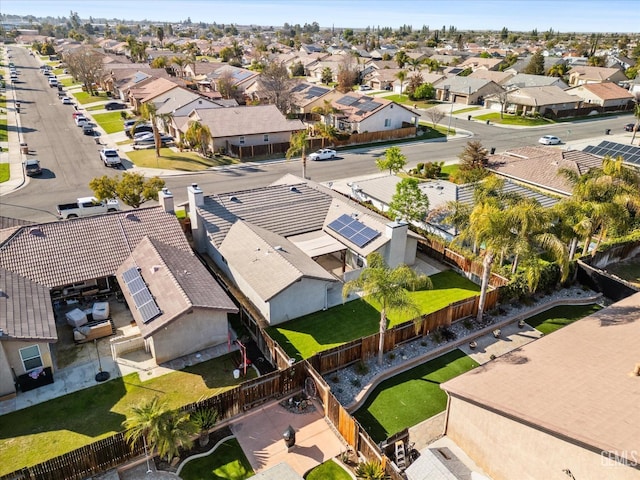 drone / aerial view with a residential view