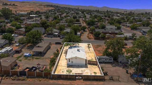 aerial view featuring a mountain view