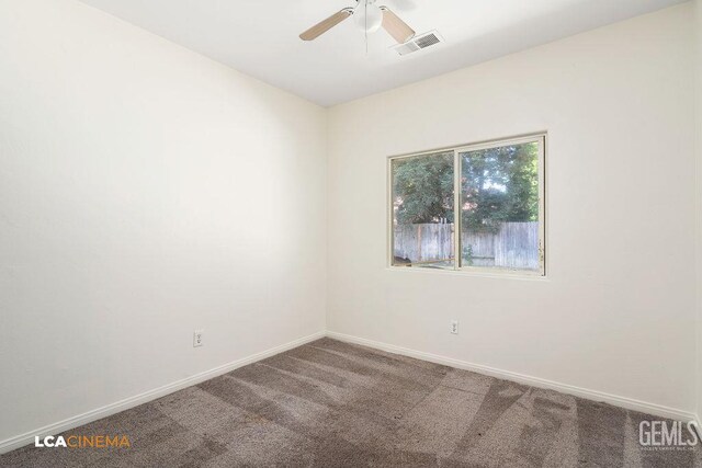 9827 Metherly Hill Rd, Bakersfield, CA 93312 - carpeted spare room with baseboards and ceiling fan