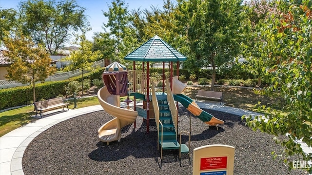 view of play area