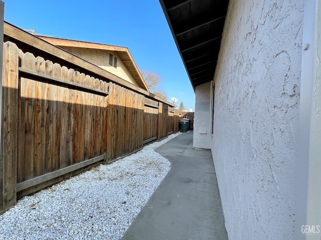 view of home's exterior featuring a patio