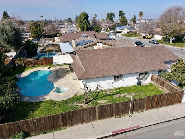 birds eye view of property