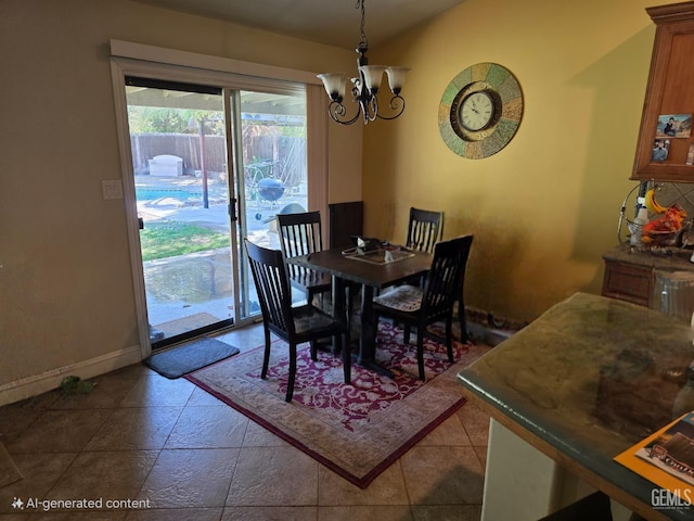 10302 Willow Bend Ct, Bakersfield, CA 93312 - dining space with a chandelier and lofted ceiling