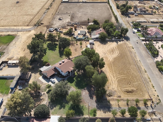 drone / aerial view with a rural view