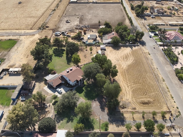 aerial view featuring a rural view