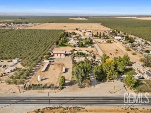 bird's eye view featuring a rural view