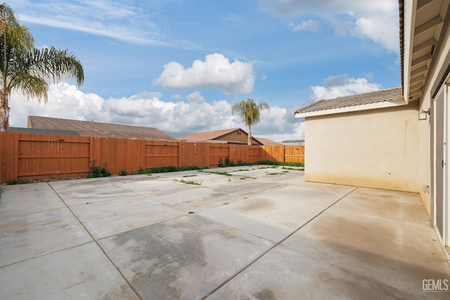 view of patio / terrace with a fenced backyard