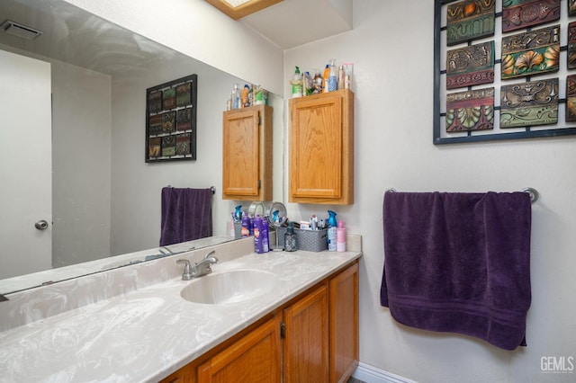 bathroom featuring vanity