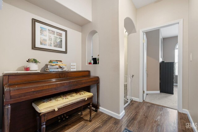 7303 Glenn Miller Ct, Bakersfield, CA 93312 - hall with baseboards and wood finished floors