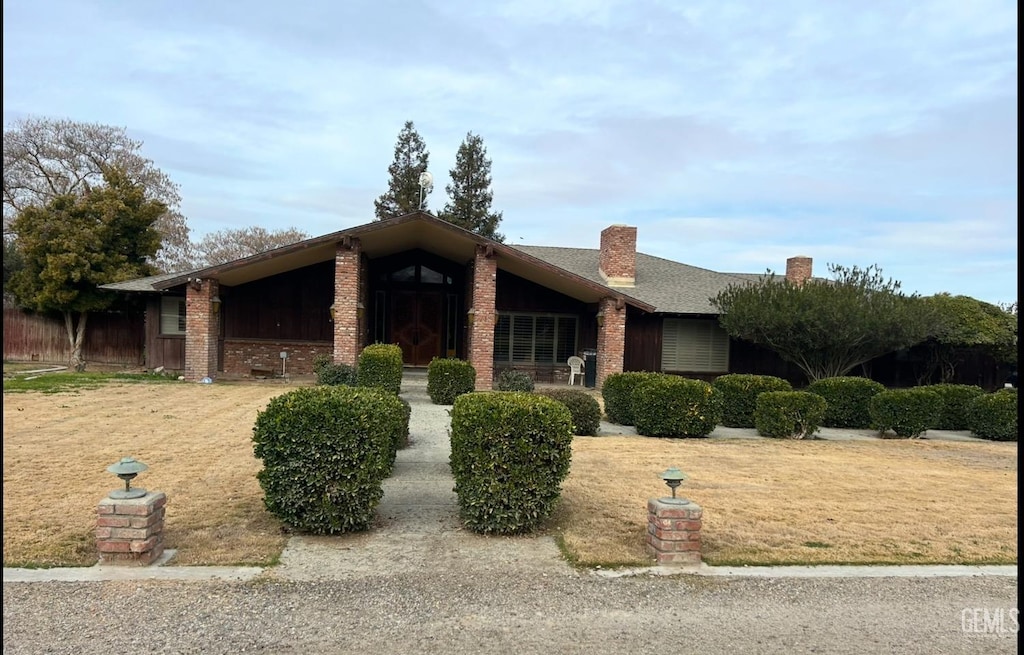 view of ranch-style home