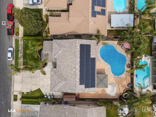 11703 Revolution Rd, Bakersfield, CA 93312 - drone / aerial view of a pool area