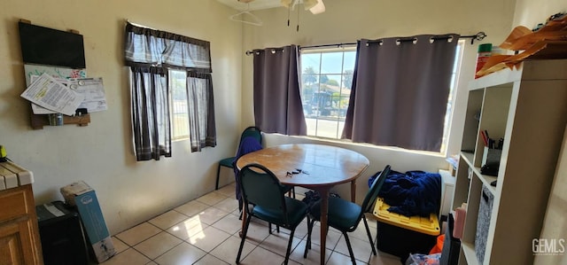 3871 W 109th St Unit 1, Inglewood, CA 90303 - dining room featuring light tile patterned floors and ceiling fan