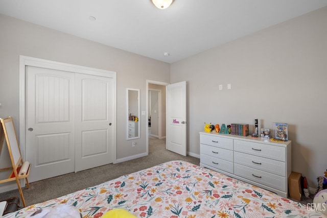 8610 Kowa St, Bakersfield, CA 93314 - carpeted bedroom featuring a closet and baseboards