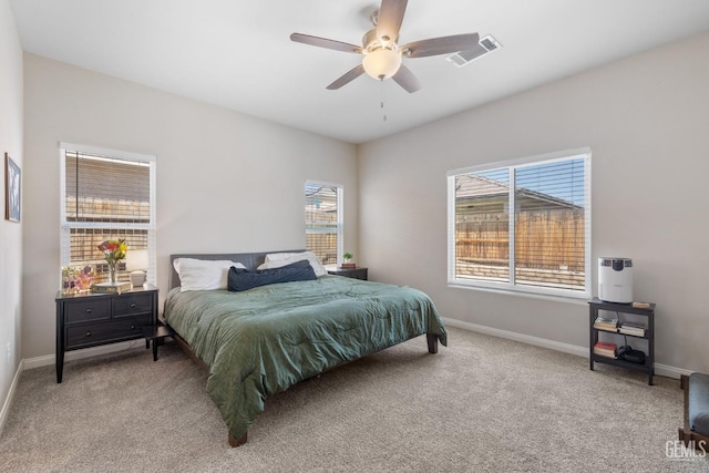8610 Kowa St, Bakersfield, CA 93314 - bedroom featuring carpet floors and ceiling fan