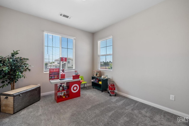 8610 Kowa St, Bakersfield, CA 93314 - game room featuring carpet and baseboards