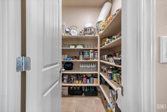 view of storage area