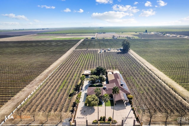 drone / aerial view featuring a rural view