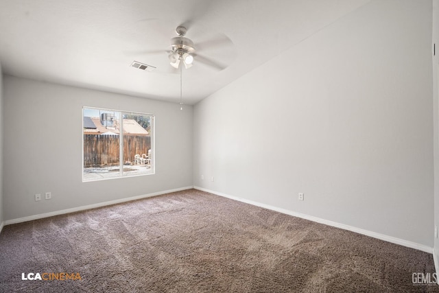 3400 Tori Lorene Ave, Bakersfield, CA 93313 - carpeted empty room featuring ceiling fan and baseboards