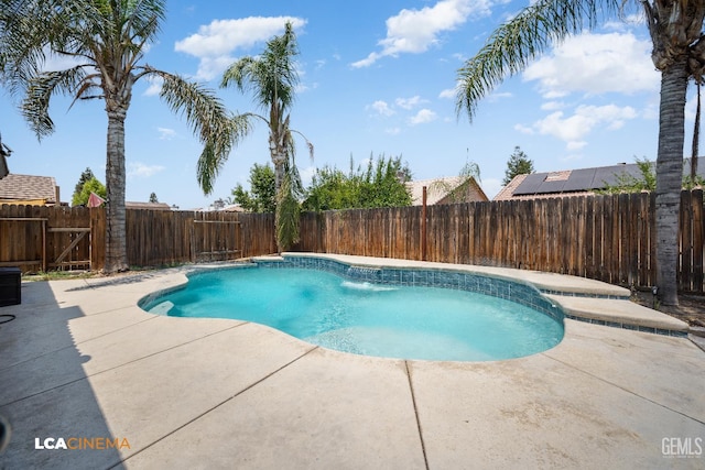 3400 Tori Lorene Ave, Bakersfield, CA 93313 - view of swimming pool featuring a patio and a fenced backyard