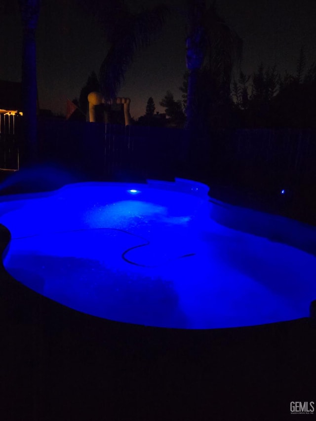 3400 Tori Lorene Ave, Bakersfield, CA 93313 - view of pool at twilight