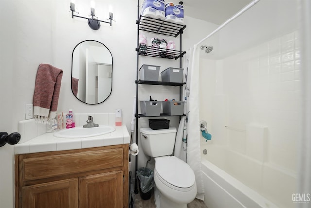 4811 Council Bluffs Ct, Bakersfield, CA 93311 - bathroom featuring vanity and shower / bath combo