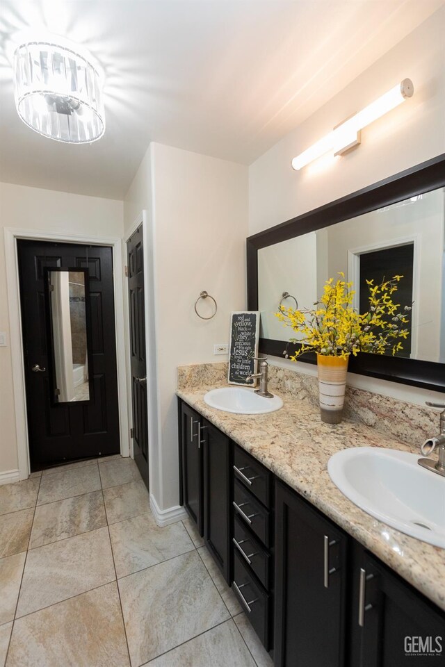 bathroom featuring vanity