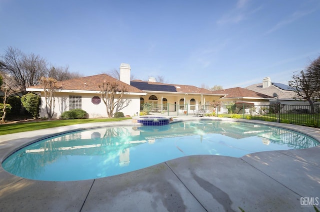 view of pool with a patio area