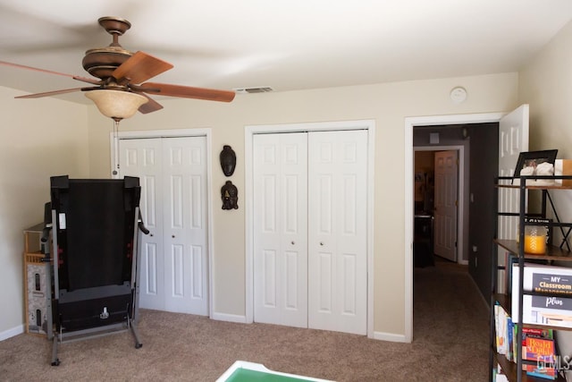 29201 Angus Ct, Tehachapi, CA 93561 - playroom with ceiling fan and carpet