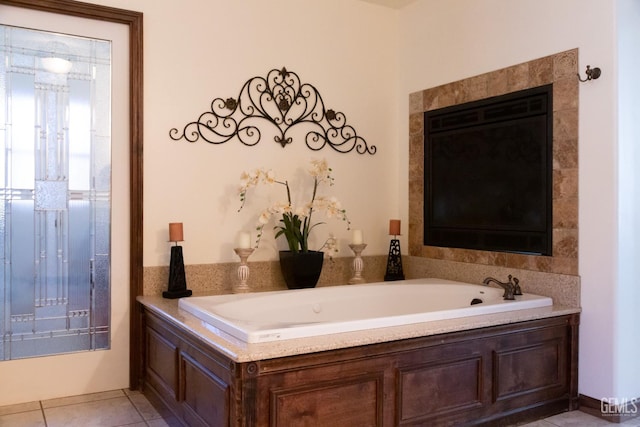 29201 Angus Ct, Tehachapi, CA 93561 - full bathroom with a bath and tile patterned floors