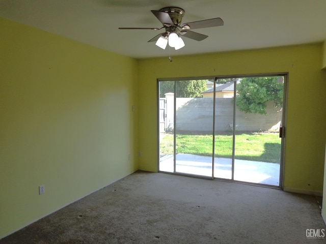 3001 Peach Tree Ct, Bakersfield, CA 93301 - empty room featuring carpet and ceiling fan