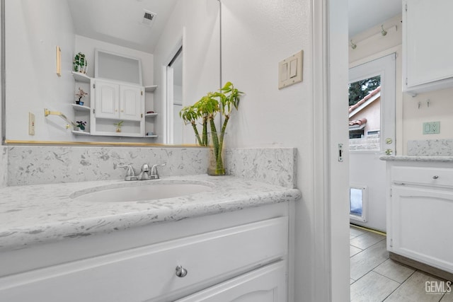 bathroom with vanity