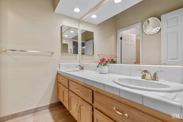 bathroom featuring vanity