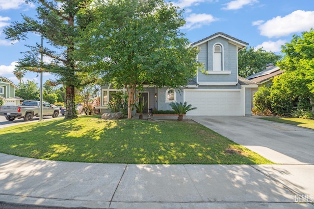 3809 Wensley Ct, Bakersfield, CA 93311 - view of property hidden behind natural elements featuring a garage, driveway, and a front yard