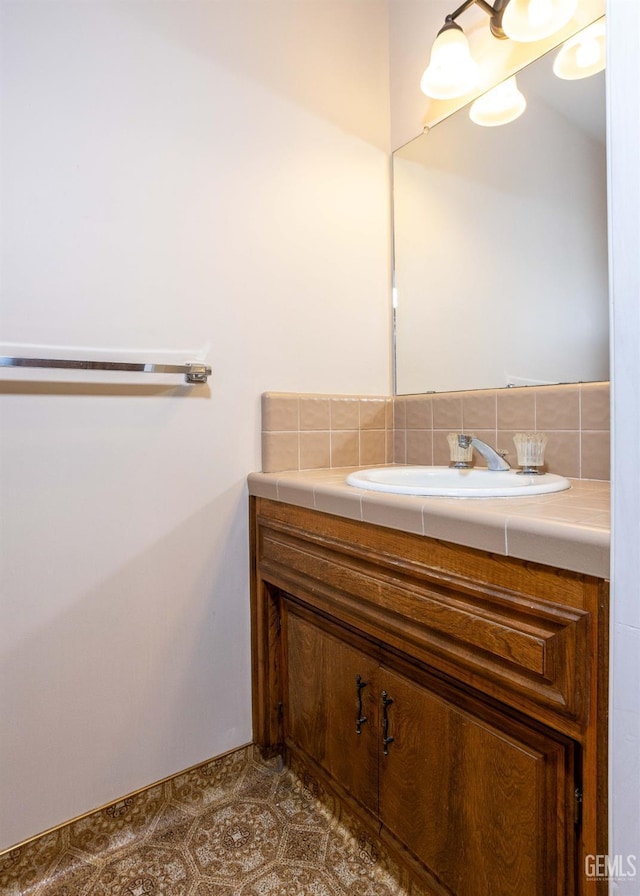 bathroom with vanity