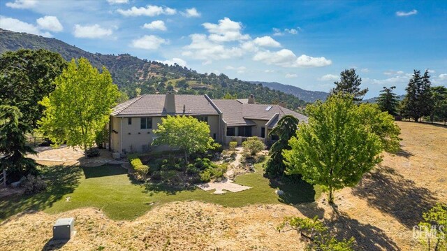 28221 Cumberland Rd, Tehachapi, CA 93561 - aerial view of property and surrounding area featuring a mountain backdrop