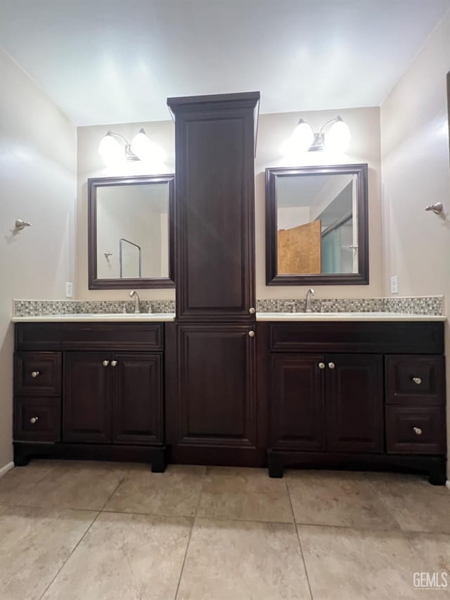 full bathroom with vanity