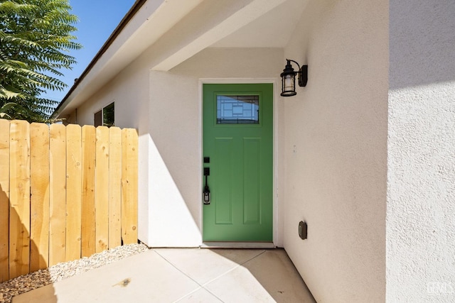 view of entrance to property