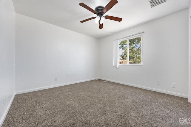 132 E Center St, Taft, CA 93268 - spare room featuring carpet and ceiling fan