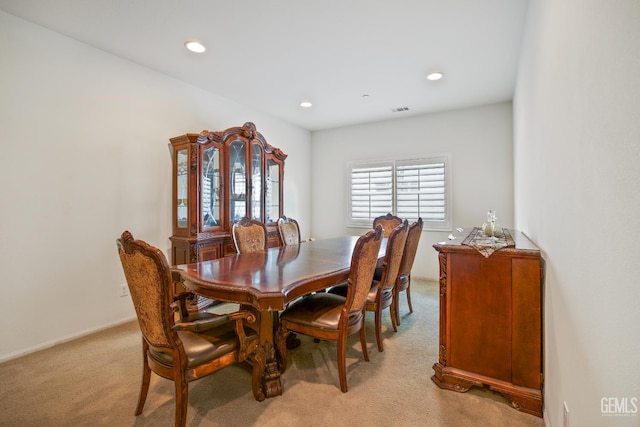 18019 Lapis Ln, San Bernardino, CA 92407 - dining space with light carpet and recessed lighting