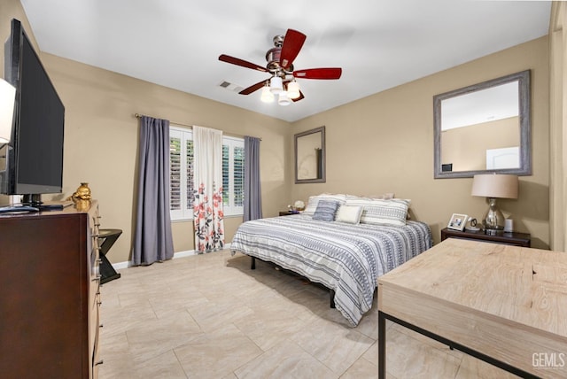 2109 Via Tuscania Ave, Delano, CA 93215 - bedroom featuring ceiling fan and baseboards